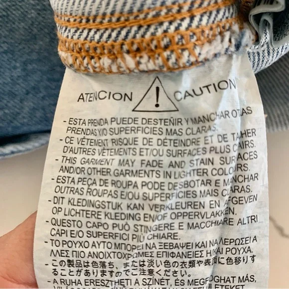 [🌟 PRICE FIRM] ZARA Denim Crossover Midi Skirt Blue Jean Pencil Skirt w/ Slit - Picture 15 of 15